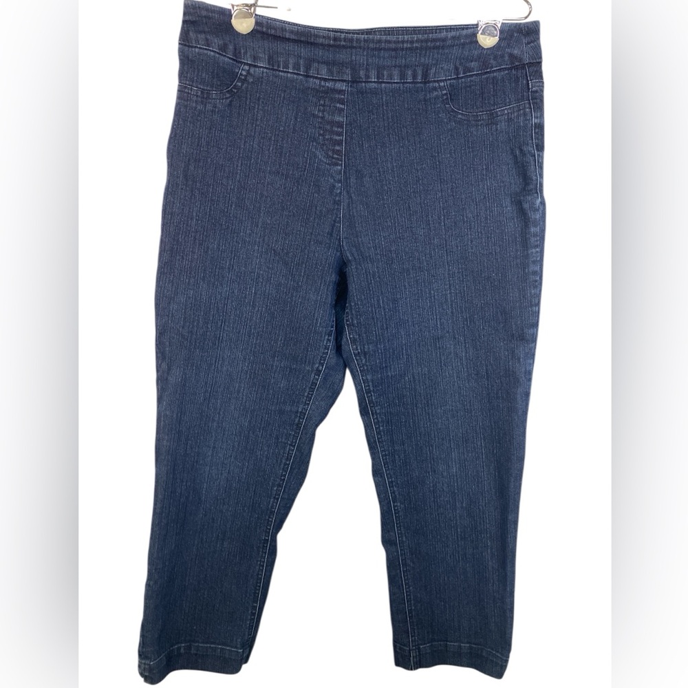 Soft Surroundings Blue Pull On Capris Women’s Medium